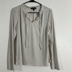 Banana Republic Women's Polka Dot Long Sleeve Blouse Size Small Multicolor